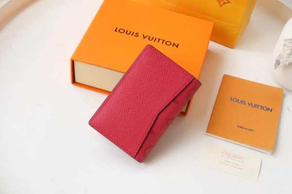 Louis Vuitton Taigarama Collection Wallet - Red - Image 5