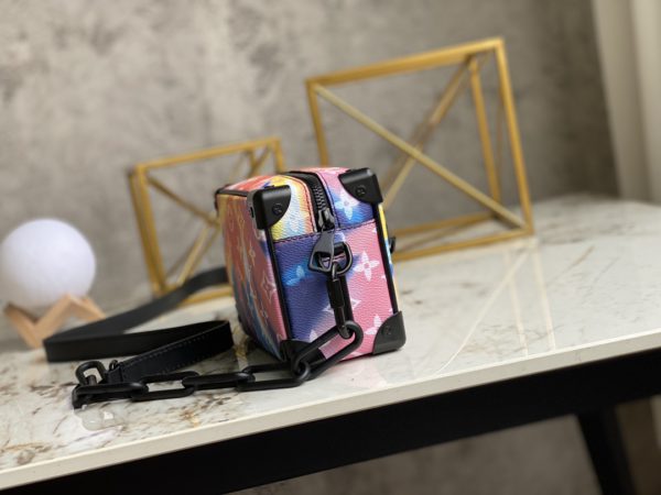 Louis Vuitton MINI SOFT TRUNK Aurora Box Handbag - Image 5