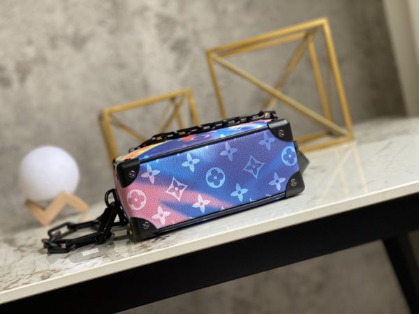 Louis Vuitton MINI SOFT TRUNK Aurora Box Handbag - Image 4