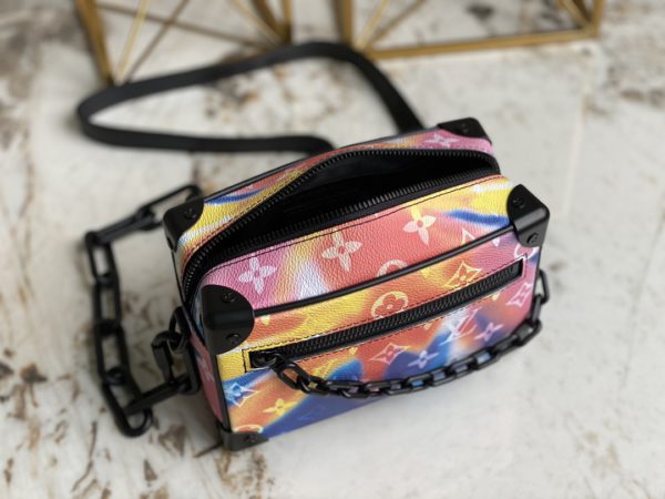 Louis Vuitton MINI SOFT TRUNK Aurora Box Handbag - Image 3