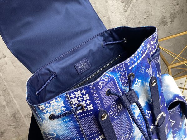 Louis Vuitton Men's Christopher Small Backpack - Blue - Image 2