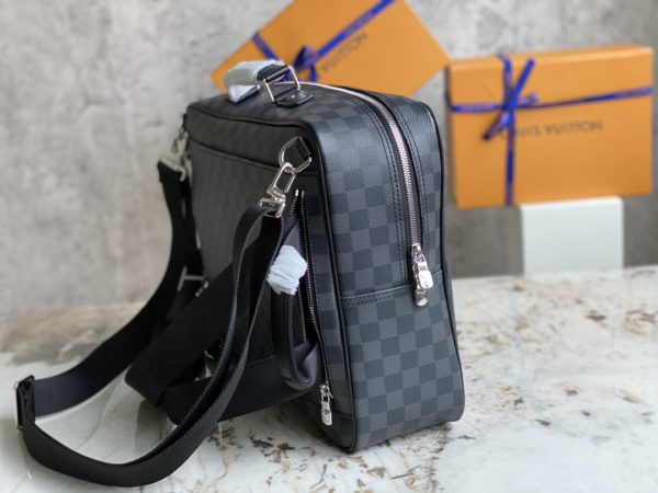 Louis Vuitton Grid Briefcase Backpack - Black - Image 4