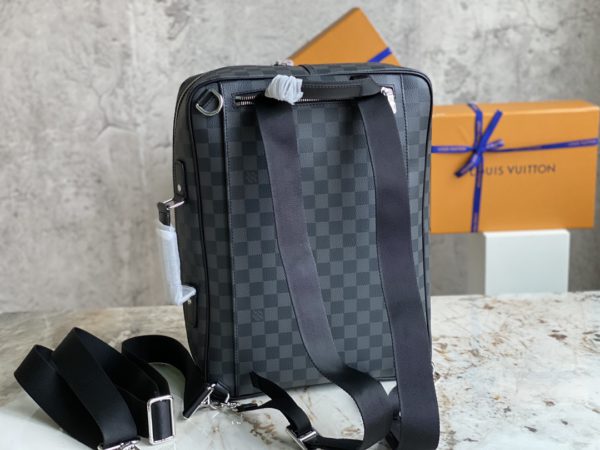 Louis Vuitton Grid Briefcase Backpack - Black - Image 3