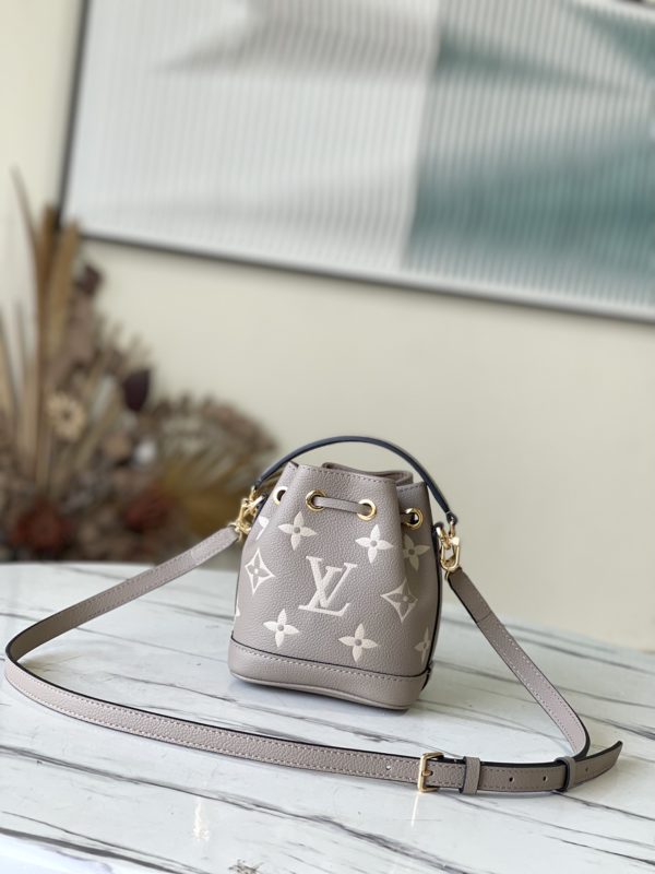 Louis Vuitton Nano Noé Handbag - Gray - Image 4