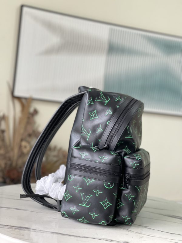 Louis Vuitton Monogram Shadow Calfskin Backpack - Black - Image 4