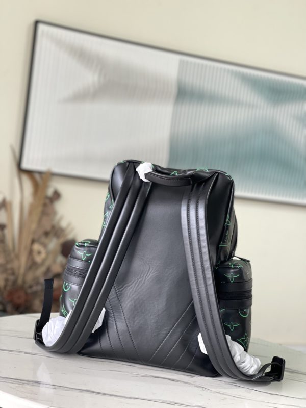 Louis Vuitton Monogram Shadow Calfskin Backpack - Black - Image 6