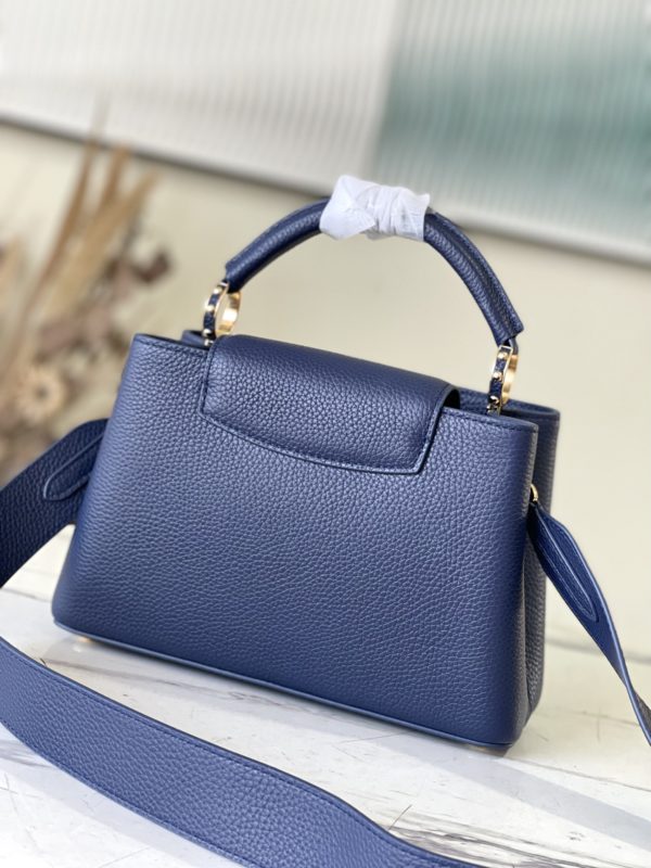Louis Vuitton Capucines Medium Handbag - Blue - Image 5