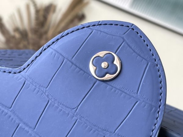 Louis Vuitton Crocodile Pattern Capucines Handbag - Misty Blue - Image 5