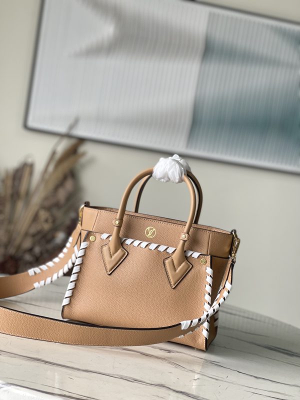 Louis Vuitton On My Side Small Handbag - Apricot - Image 5