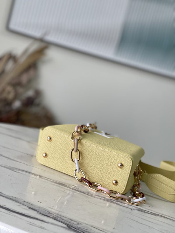 Louis Vuitton Capucines Mini Handbag - Yellow - Image 5