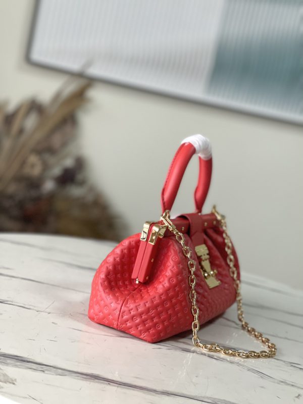 Louis Vuitton Monogram Clutch Bag - Red - Image 7
