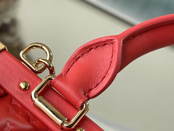 Louis Vuitton Monogram Clutch Bag - Red - Image 8