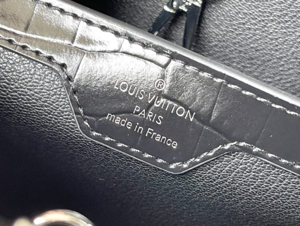 Louis Vuitton Crocodile Pattern Silver Buckle Medium Bag - Image 2