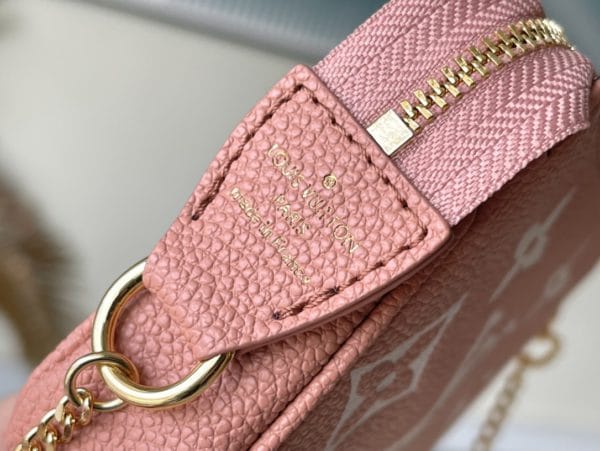 Louis Vuitton Monogram Empreinte Leather Bag - Pink - Image 4