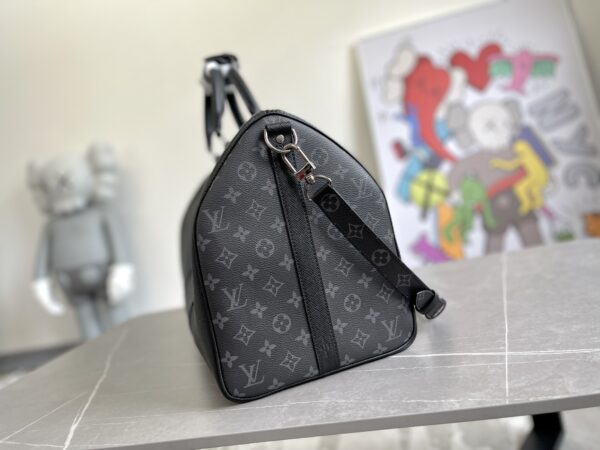 Louis Vuitton MTaigarama Keepall 50 Travel Bag - Black - Image 5