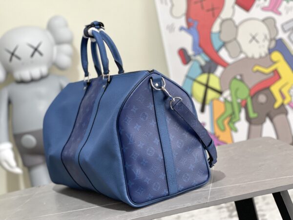 Louis Vuitton MTaigarama Keepall 50 Travel Bag - Blue - Image 3