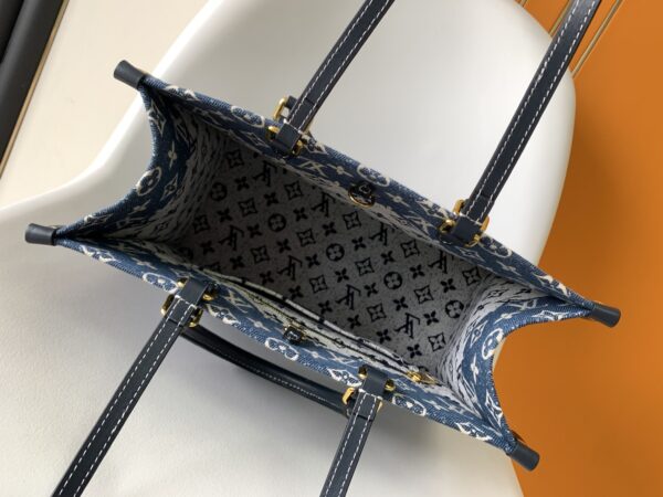 Louis Vuitton Onthego Handbag - Blue - Image 3