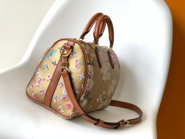 Louis Vuitton Gold Scattered Flower OnTheGo Handbag - Image 5