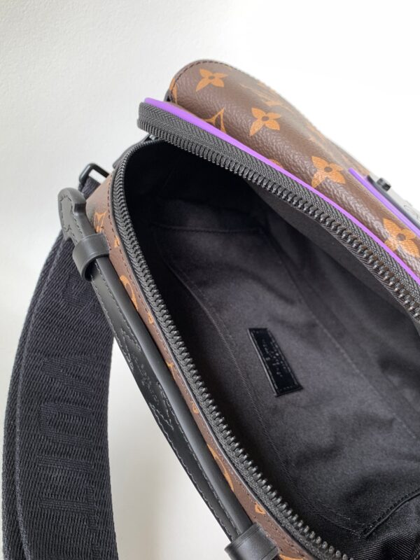 Louis Vuitton Monogram S Lock Messenger Bag - Purple - Image 2