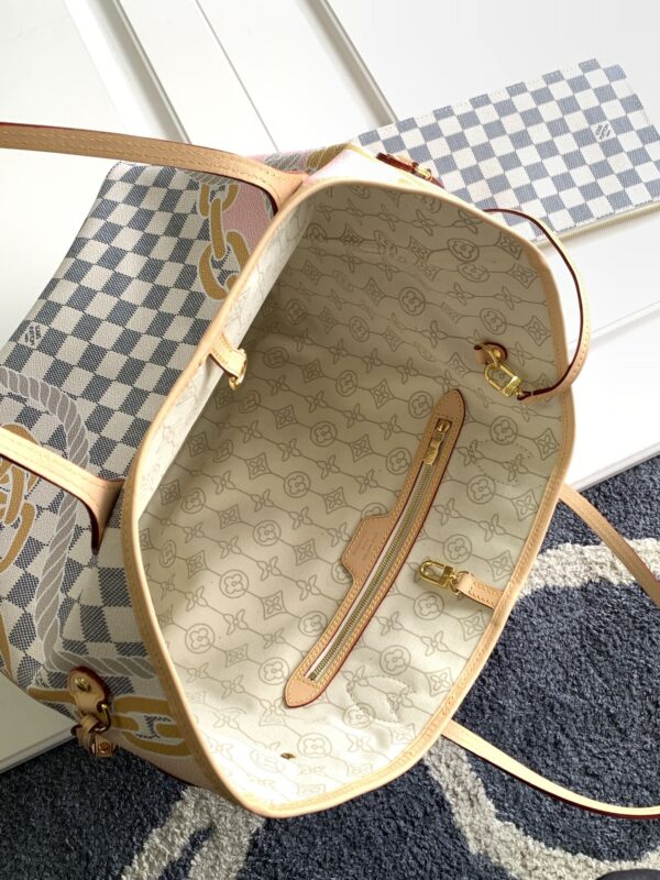 Louis Vuitton NEVERFULL Medium Handbag - White/Pink - Image 2