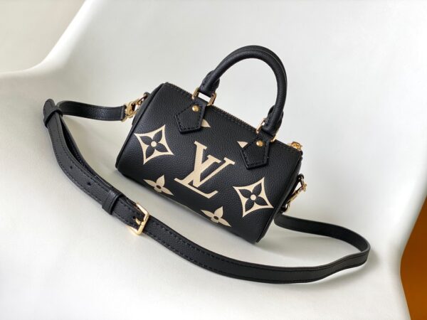Louis Vuitton Nano Speedy Handbag - Black - Image 3