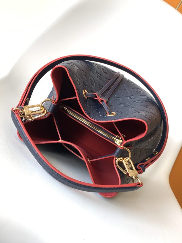Louis Vuitton NéoNoé Medium Bucket Bag - Black/Red - Image 2