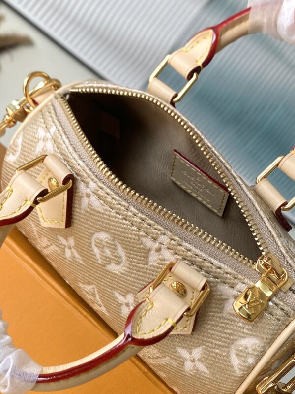 Louis Vuitton Nano Speedy Handbag - Gold - Image 3