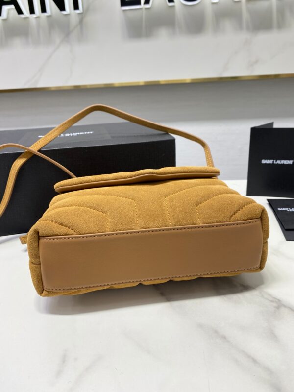 YSL LouLou Y-Shaped Small Shoulder Bag - Brown - Image 3