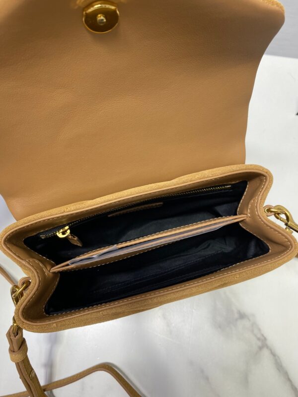 YSL LouLou Y-Shaped Small Shoulder Bag - Brown - Image 2