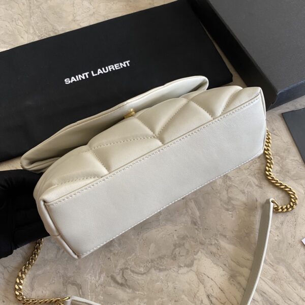 YSL Loulou Puffer Mini Bag – White - Image 4