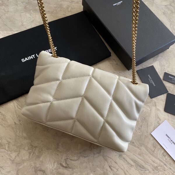 YSL Loulou Puffer Mini Bag – White - Image 5