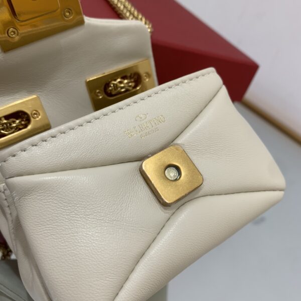 Valentino Garavani One Stud Soft Mini Chain Handbag - White - Image 2