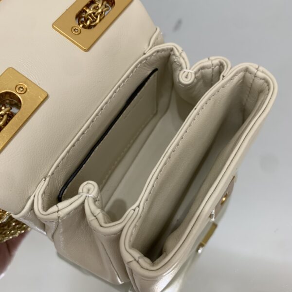 Valentino Garavani One Stud Soft Mini Chain Handbag - White - Image 3