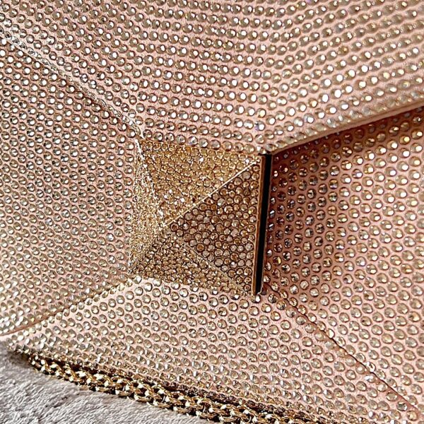 Valentino Garavani One Stud Crystal-embellished Shoulder Bag - Skin - Image 2
