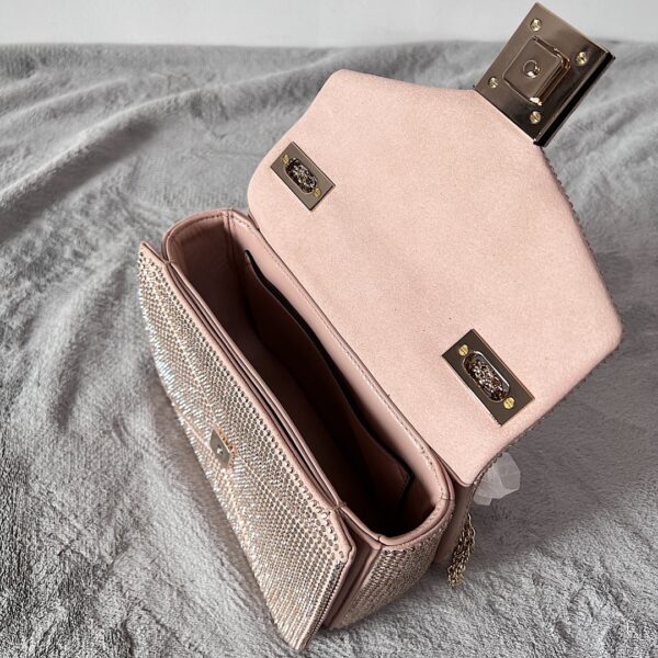 Valentino Garavani One Stud Crystal-embellished Shoulder Bag - Skin - Image 3