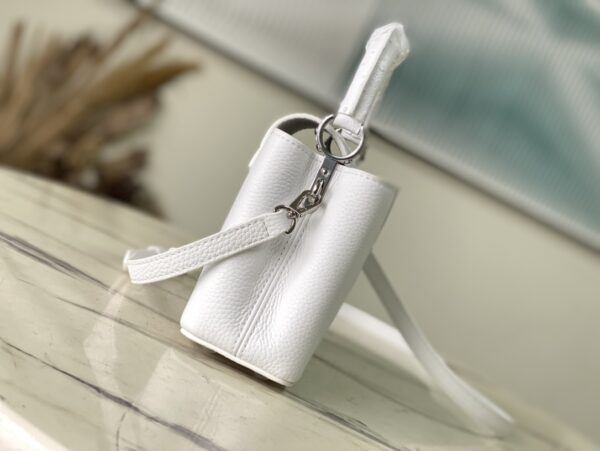Louis Vuitton Capucines Taurillon Small Handbag - White - Image 2