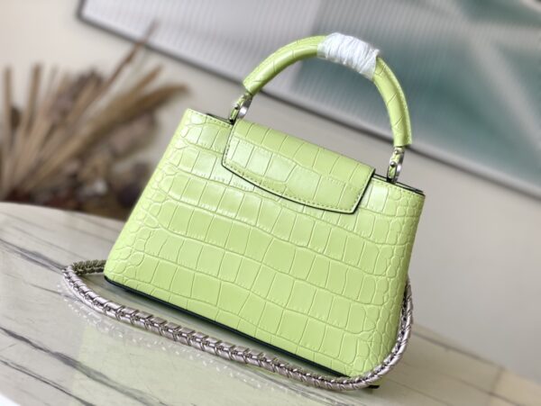 Louis Vuitton Lime Green Small Crocodile Handbag - Image 2