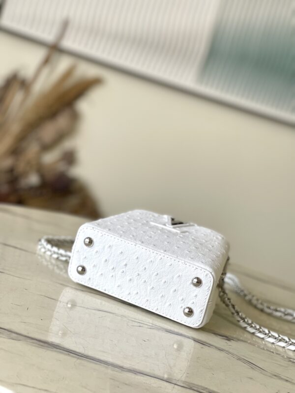 Louis Vuitton Noble Crocodile  White Super Mini Handbag - Image 3