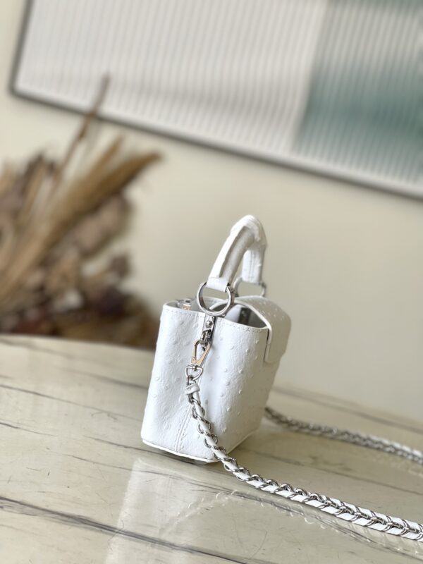 Louis Vuitton Noble Crocodile  White Super Mini Handbag - Image 4