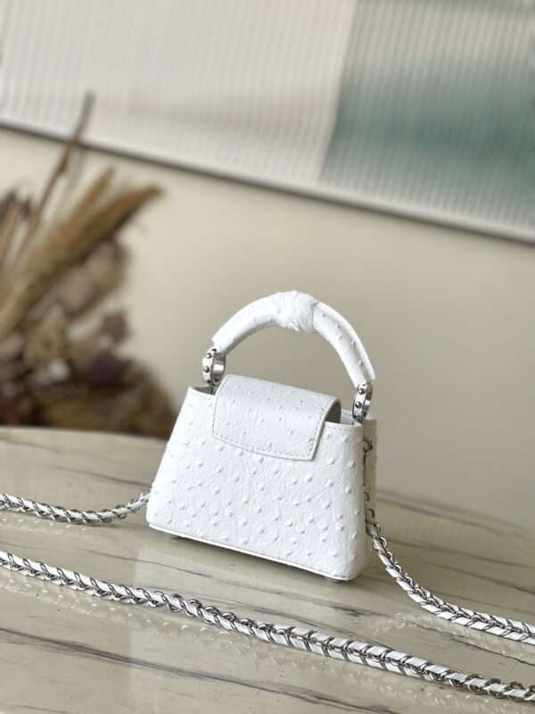 Louis Vuitton Noble Crocodile  White Super Mini Handbag - Image 5