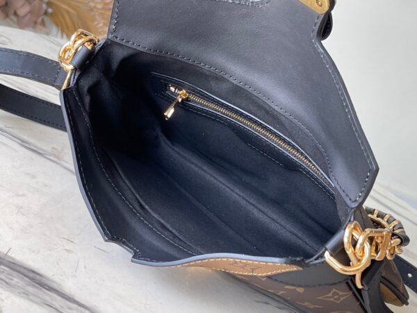 Louis Vuitton Twinny Yellow Leather Handbag - Black - Image 3