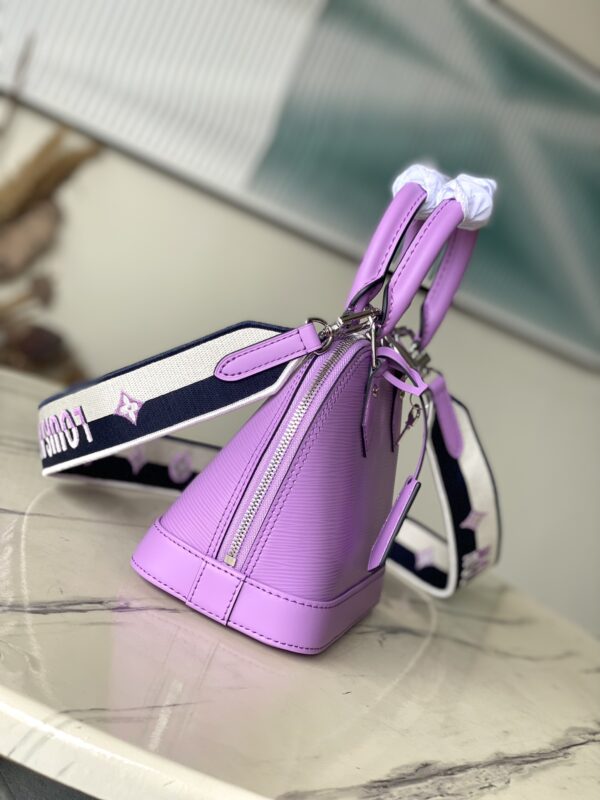 LOUIS VUITTON Nano Alma Handbag - Purple - Image 4