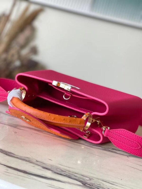 Louis Vuitton Capucines Taurillon Leather Large Handbag - Pink - Image 5